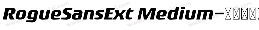 RogueSansExt Medium字体转换